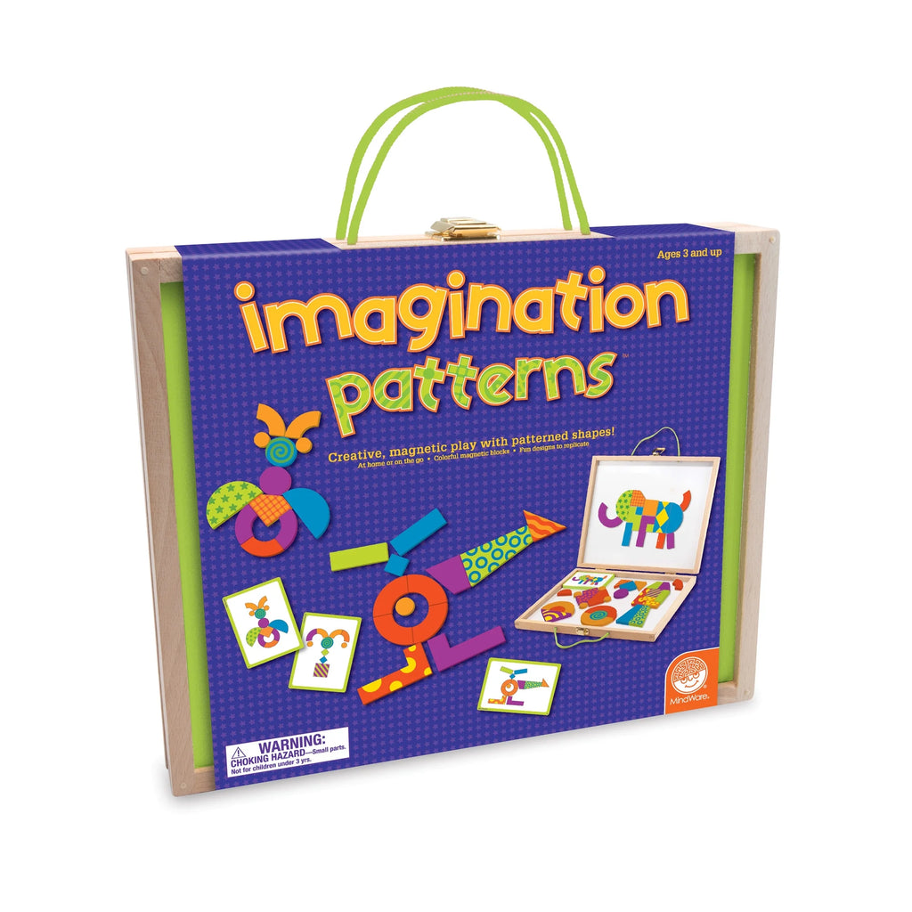 42 Brightly Colored Wooden Magnetic Blocks with 50 Puzzles K6551