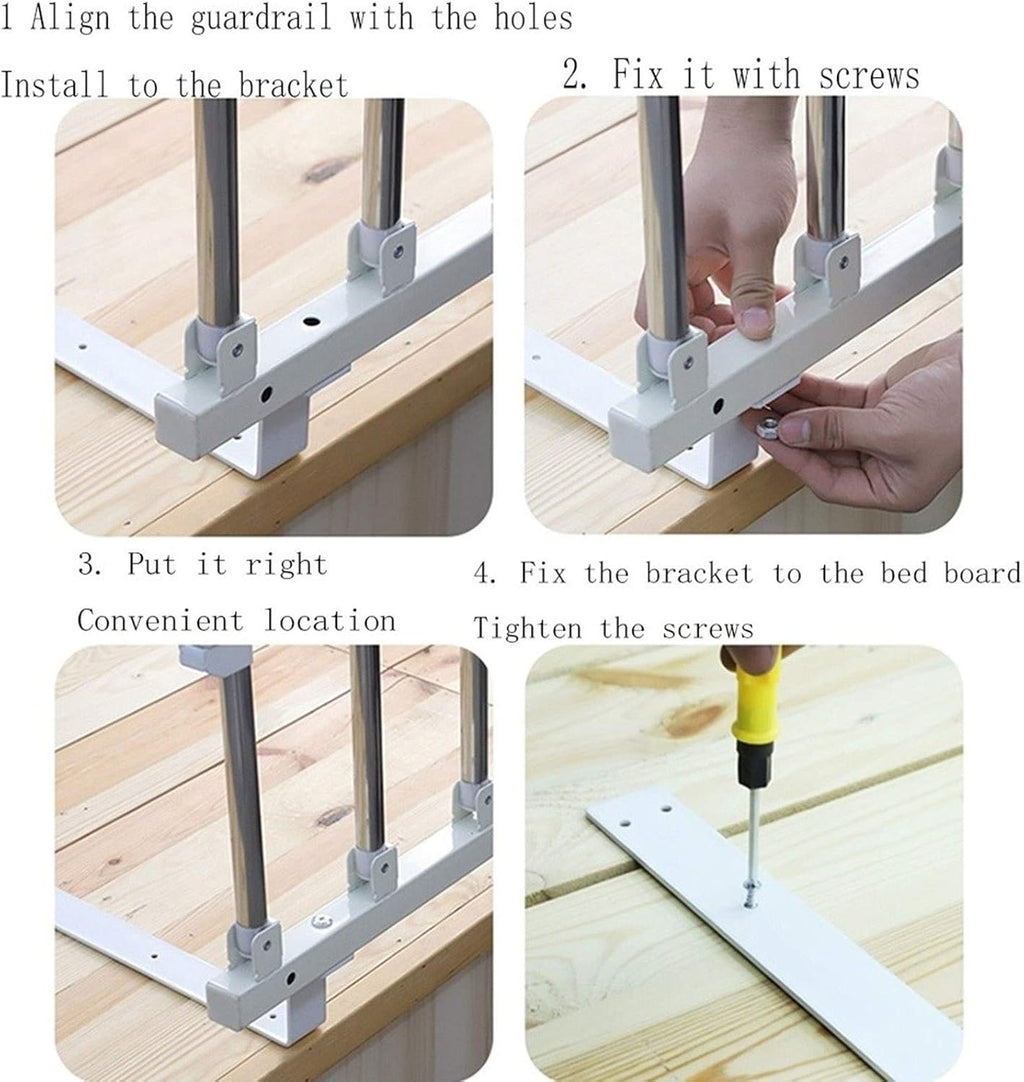 Safety Side Rail for Adults Kids Handicap Medical Bed Assisting Rails (95x40cm) N725204