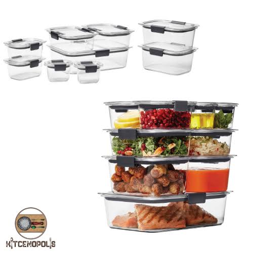 18 Piece Clear Plastic Food Storage Containers Z372