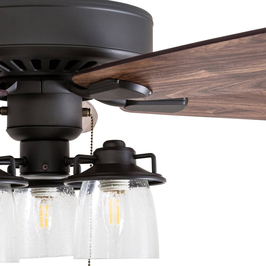 Bronze 60-Inch LED Ceiling Fan with Pull Chains E452