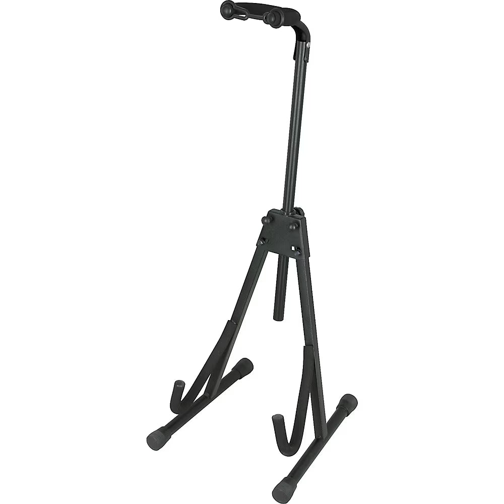 Black A-Frame Electric Guitar and Bass Stand Y969
