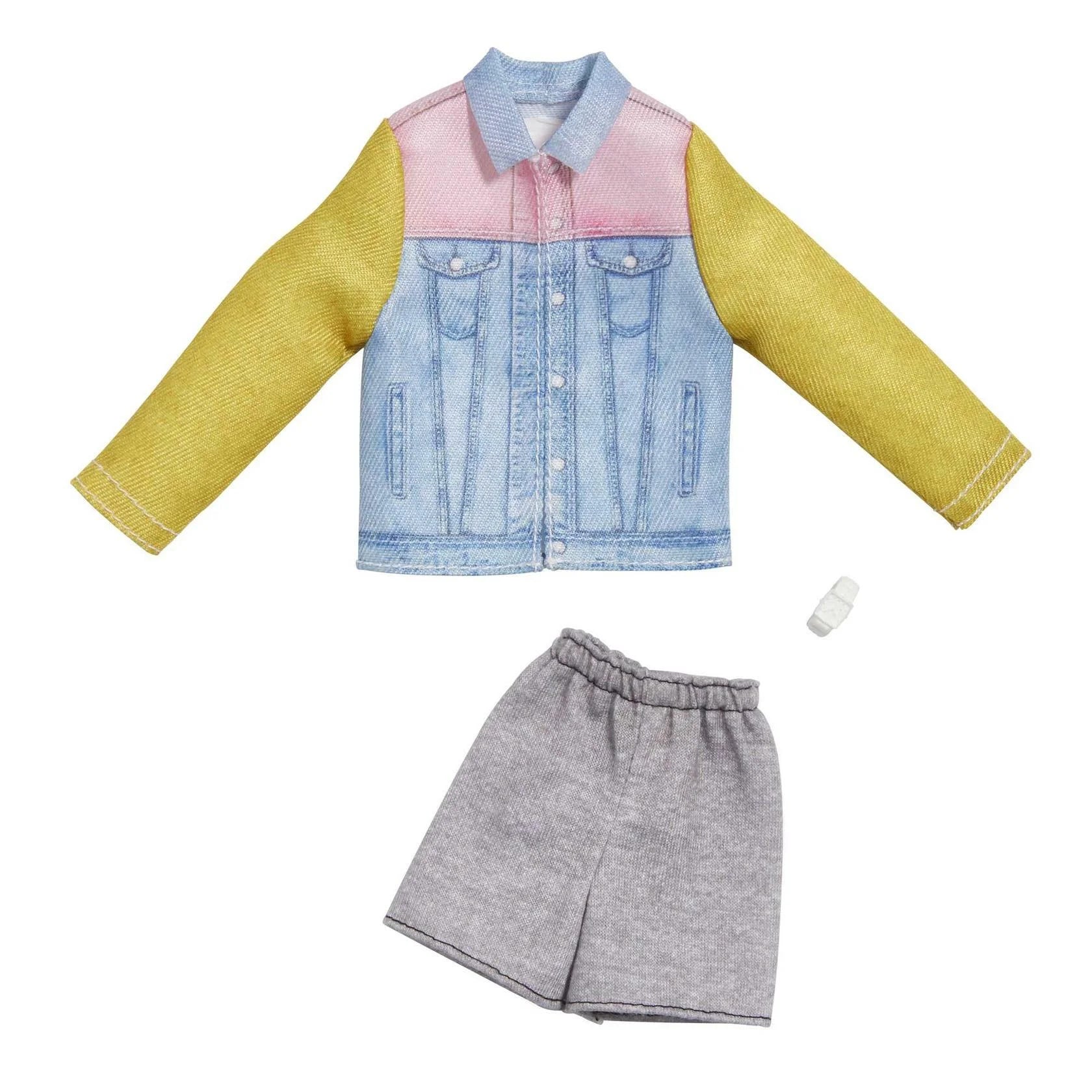 Barbie Fashion Pack Long Sleeve Denim Jacket & Accessories E3119