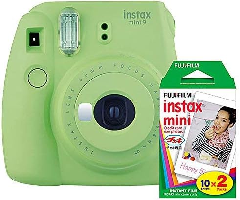 Flamingo Pink Instant Camera and 20 Exposures Film Twin Pack Bundle K6133