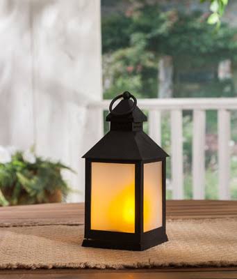 LED Plastic Lantern with Frosted Panes - 9.25 inch U174523