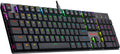 Wireless Bluetooth Mechanical Gaming Keyboard with RGB Backlit Blue Switches E16638
