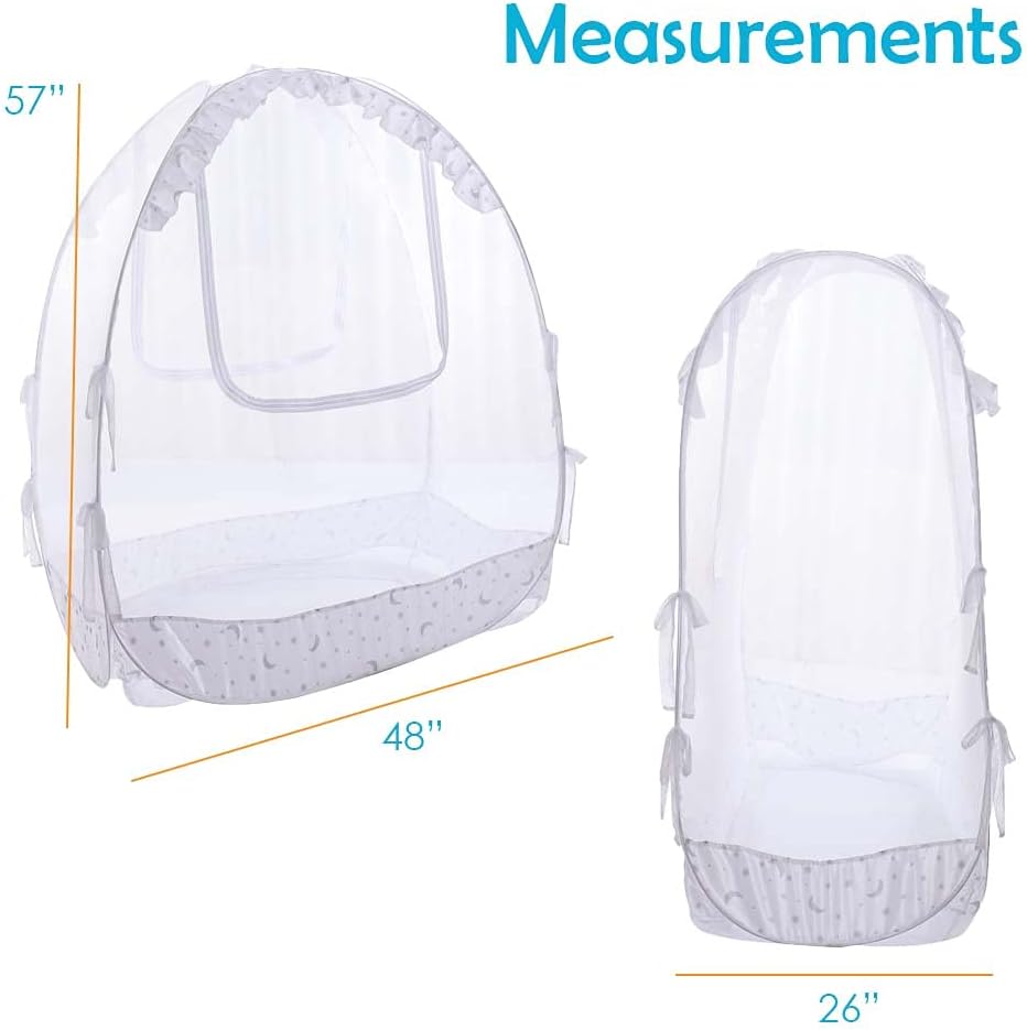 White Mesh Crib Tent Pack of 2 N28467