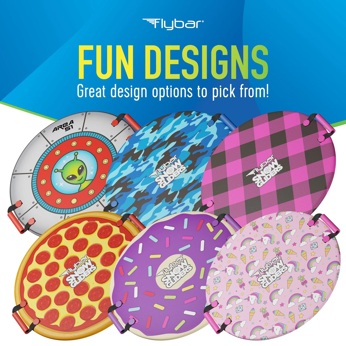 Camo Foam Saucer Disc Snow Sled for Kids B35518