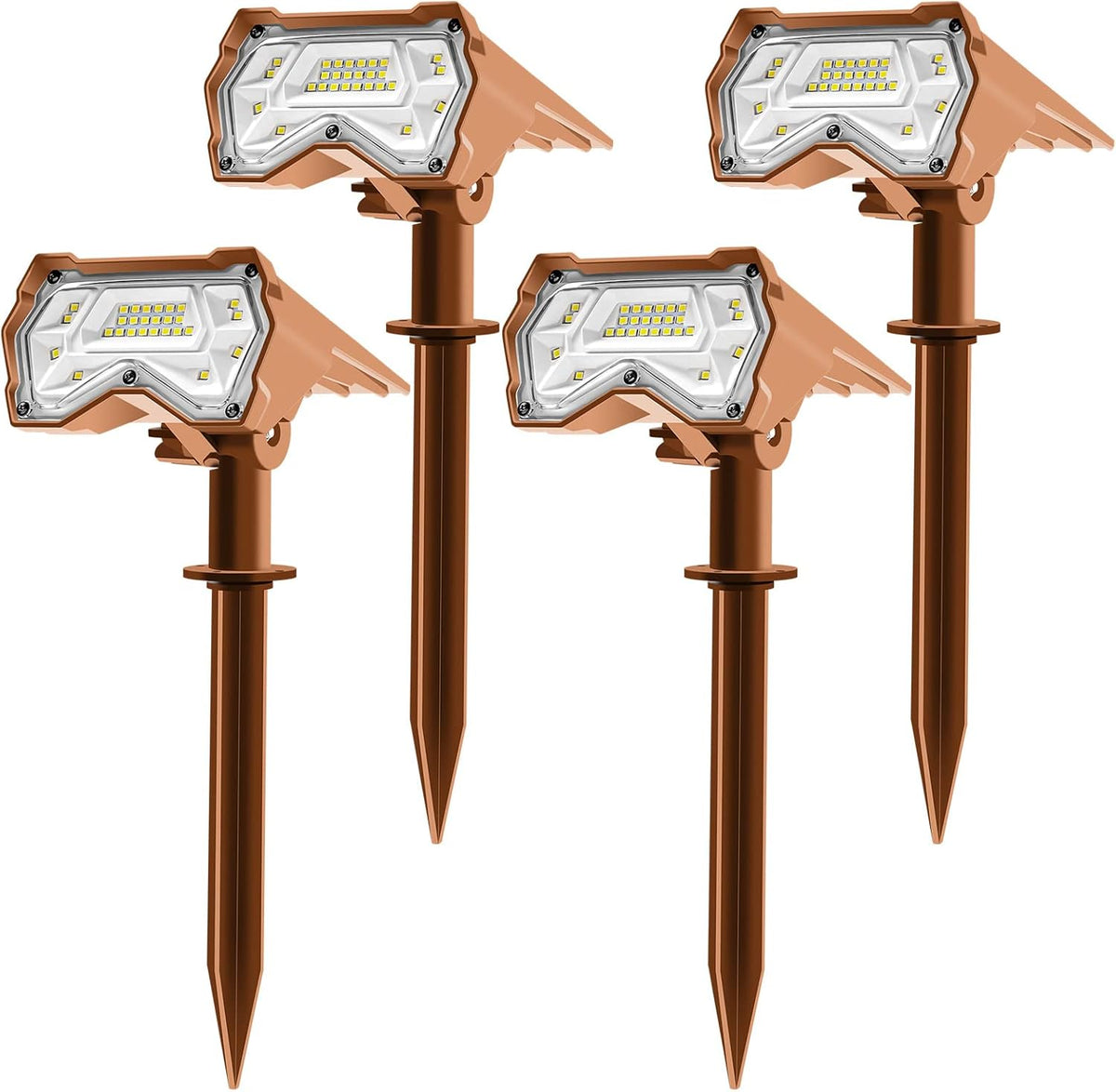 Solar Outdoor Lights IP65 Waterproof 28 LEDs 2 Pack Z435049