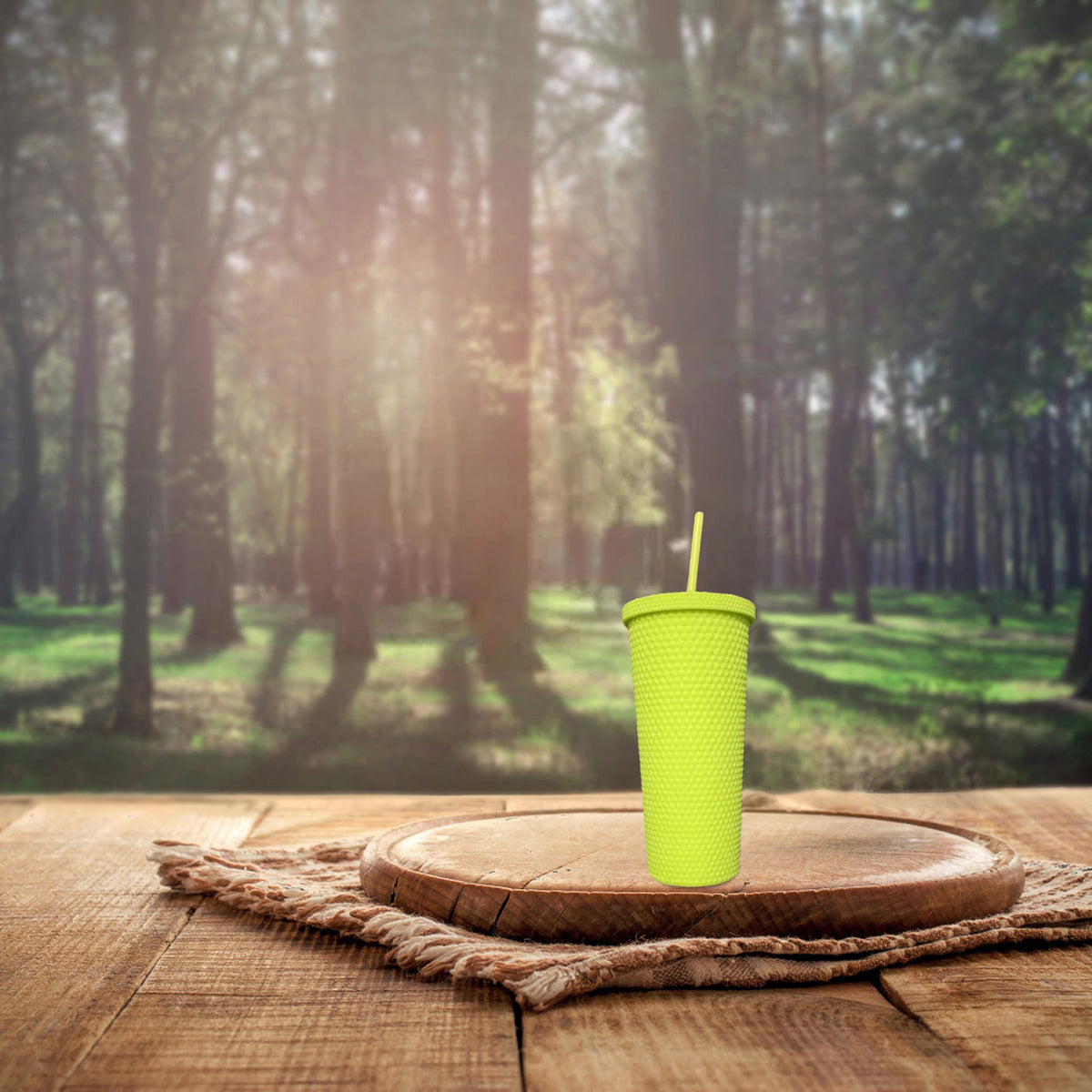 Portable Water Bottle with Straw Cup J689
