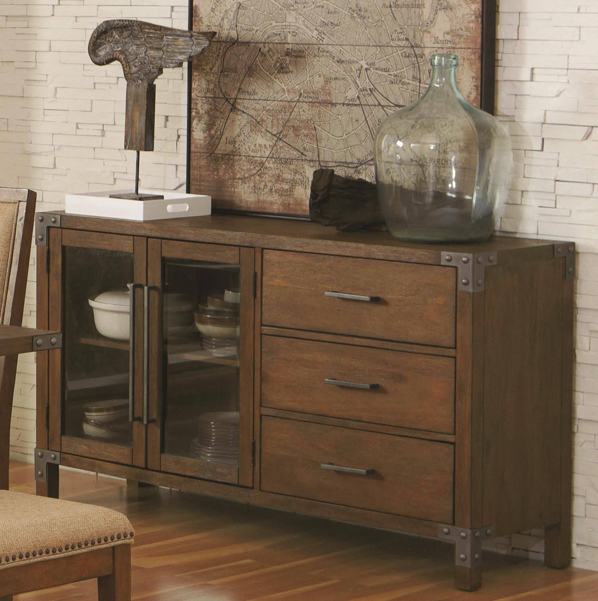 Weathered Acacia Server C9980