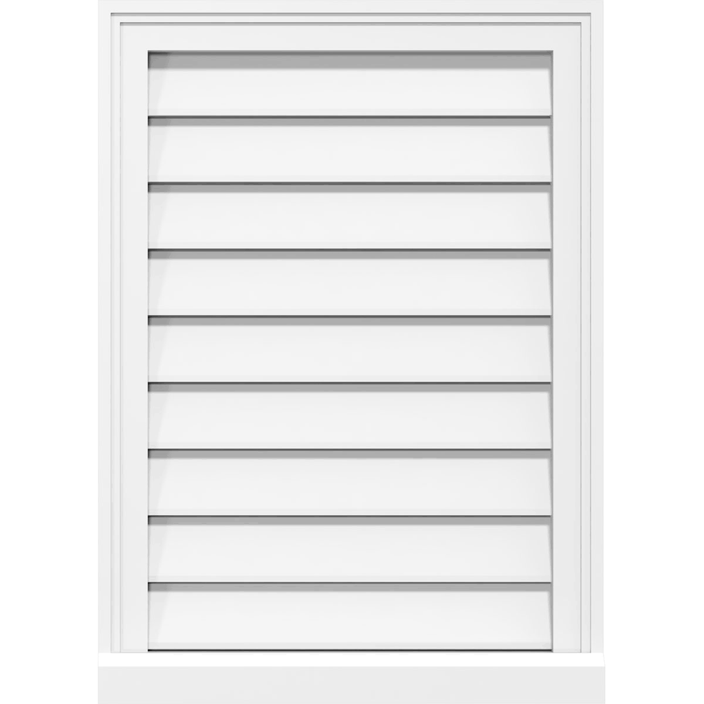 PVC Gable Vent with Brickmould R165898