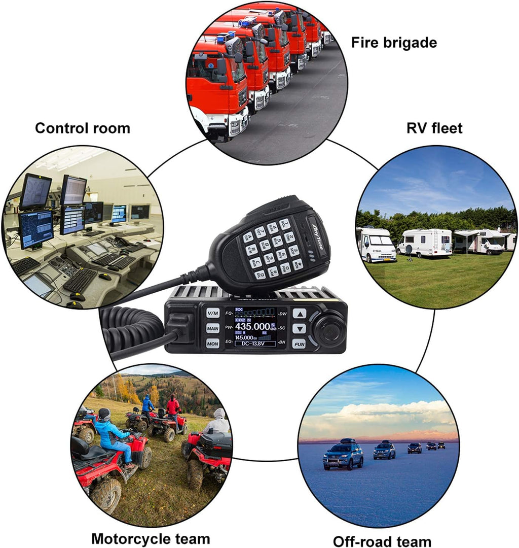 Mini Size Dual Band Transceiver Mobile Radio VHF/UHF Two Way Radio Z126