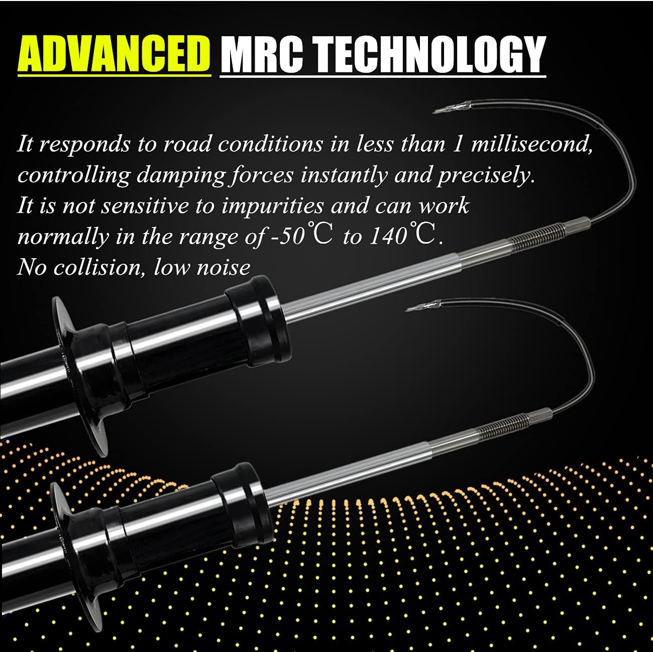 2PCS Front Shock Absorber with Magnetic for Cadillac Escalade Tahoe Suburban Silverado GMC Sierra 1500 Yukon E772984