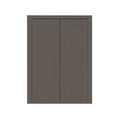 24 inch Wide Kitchen Cabinet Dark Gray Inset Shaker Double Door J4862