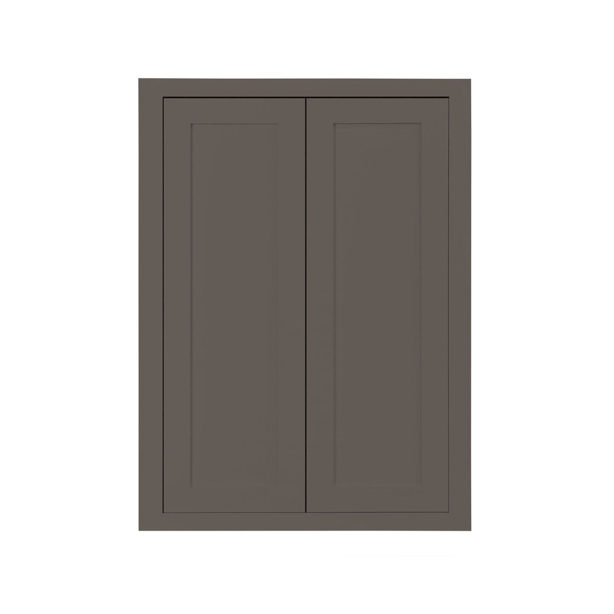 24 inch Wide Kitchen Cabinet Dark Gray Inset Shaker Double Door J4862