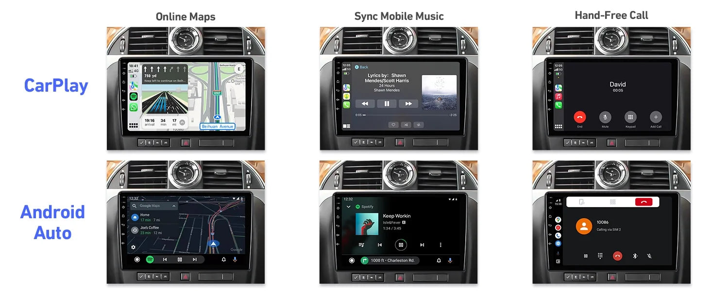 10.1 inches Android 12 Double Din Car Stereo IPS Touchscreen Car Radio with Backup Camera GPS I775
