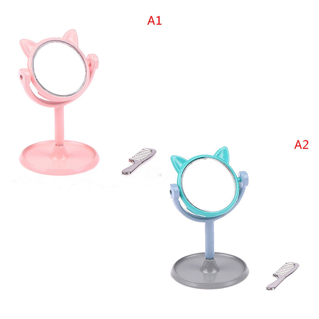 1/12 Mini Rabbit Ears Mirror Dollhouse Furniture N944006