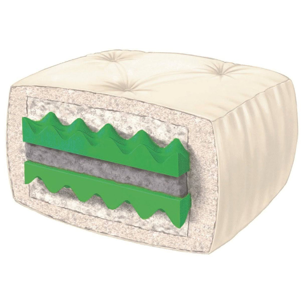 Full Size Futon Mattress with Khaki Cover C754