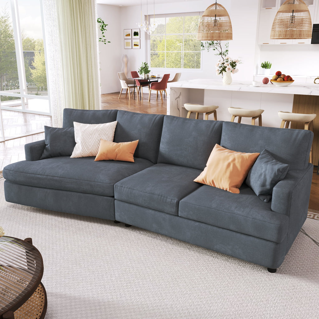 3 Seat Sofa with Removable Cushions and 2 Pillows Q380993