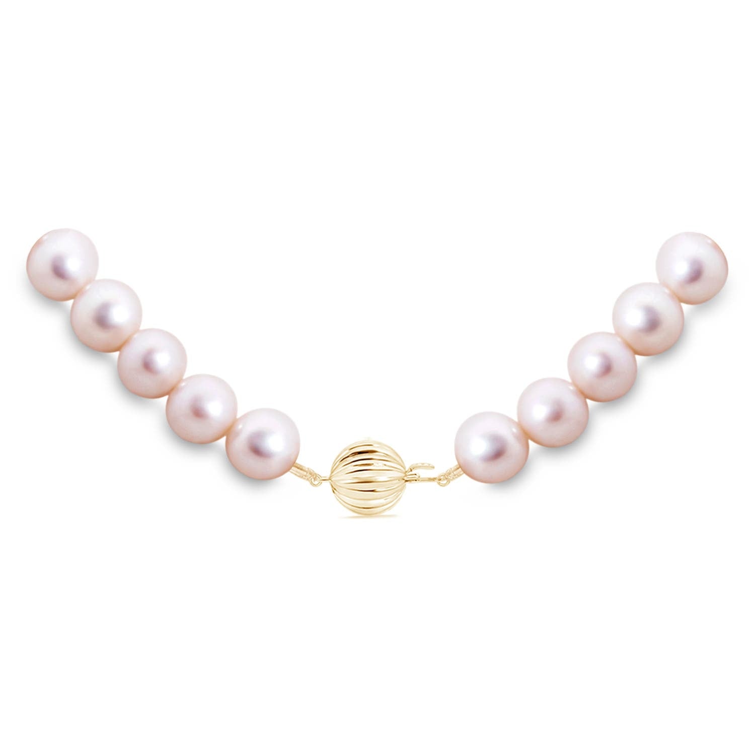 14K Yellow Gold Freshwater Cultured Pearl Princess Strand Necklace N30028