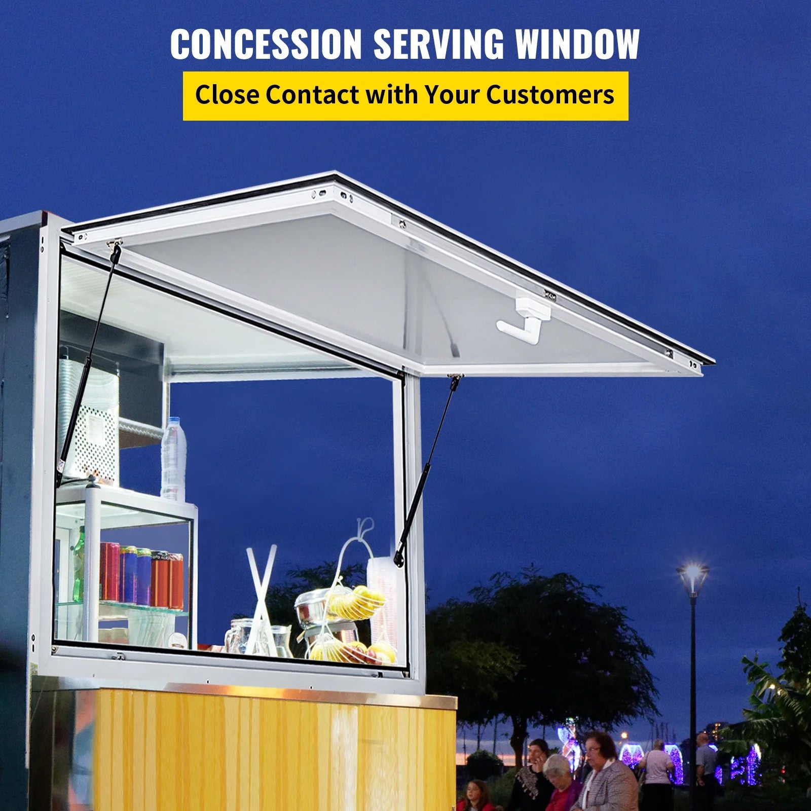 Concession Stand Window with Awning Cover W327
