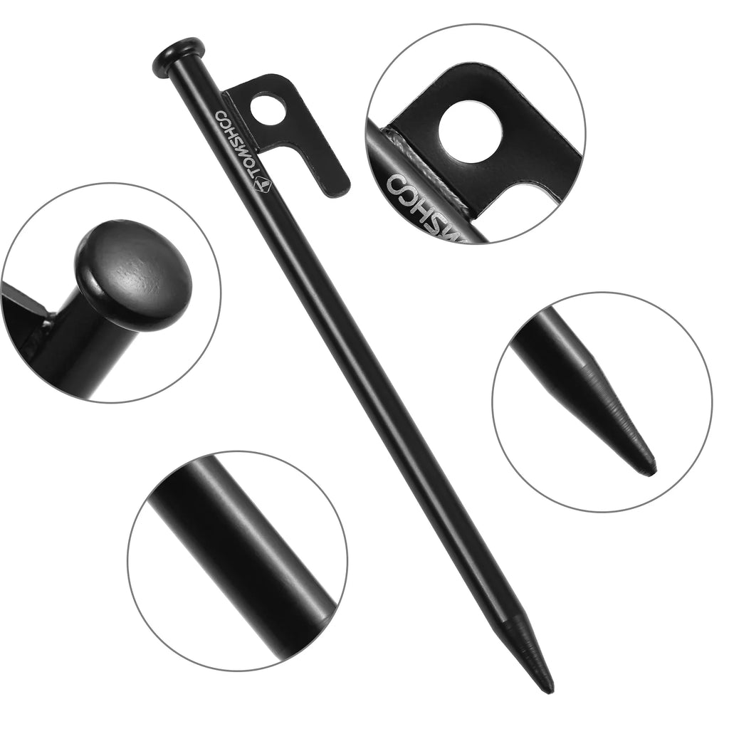 Heavy Duty Steel Tent Pegs, Pack of 6 J22224