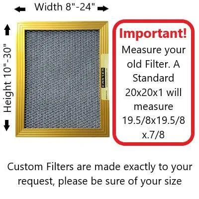 12x30x1 Washable Electrostatic HVAC Filter N860