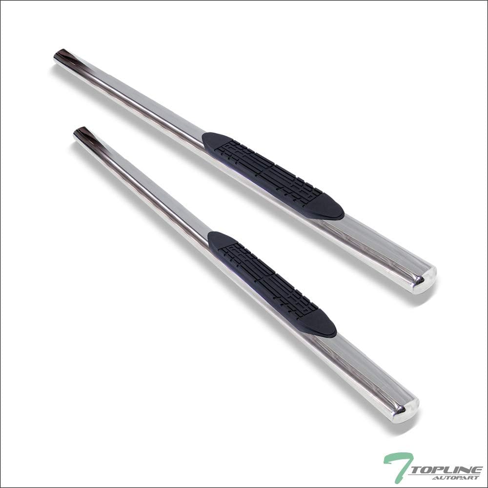 4" Oval Polished Stainless Steel Side Step Nerf Bars Running Boards R8643