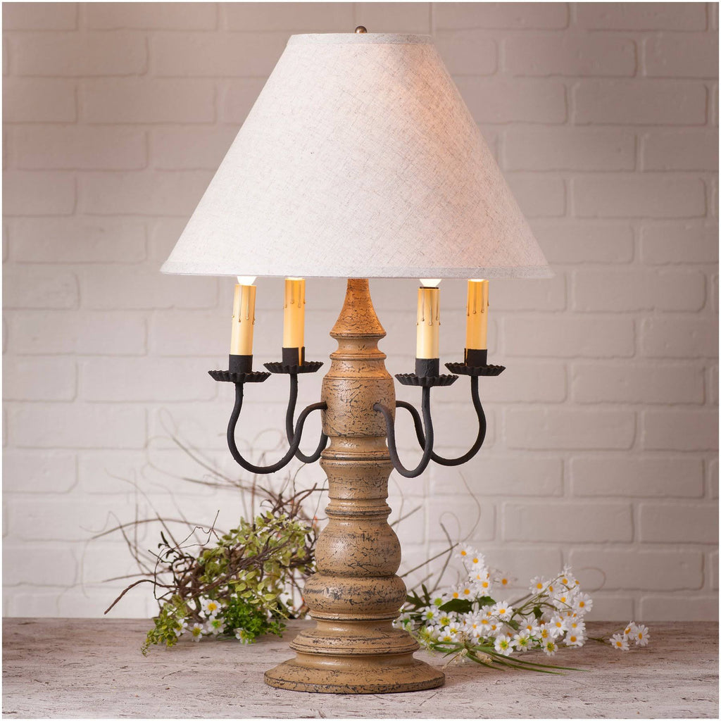 Americana Pearwood Lamp with Shade B57434