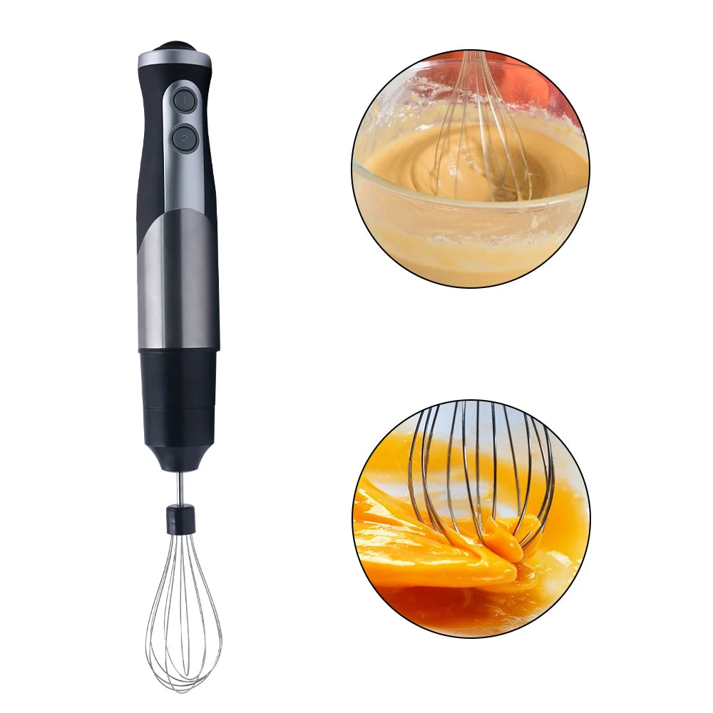 4IN1 Electric Immersion Stainless Steel Hand Blender Mixer J519378