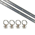 6 Piece Aluminum L Track Tie Down System Y689566