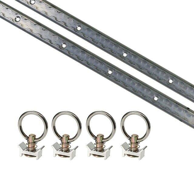 6 Piece Aluminum L Track Tie Down System Y689566
