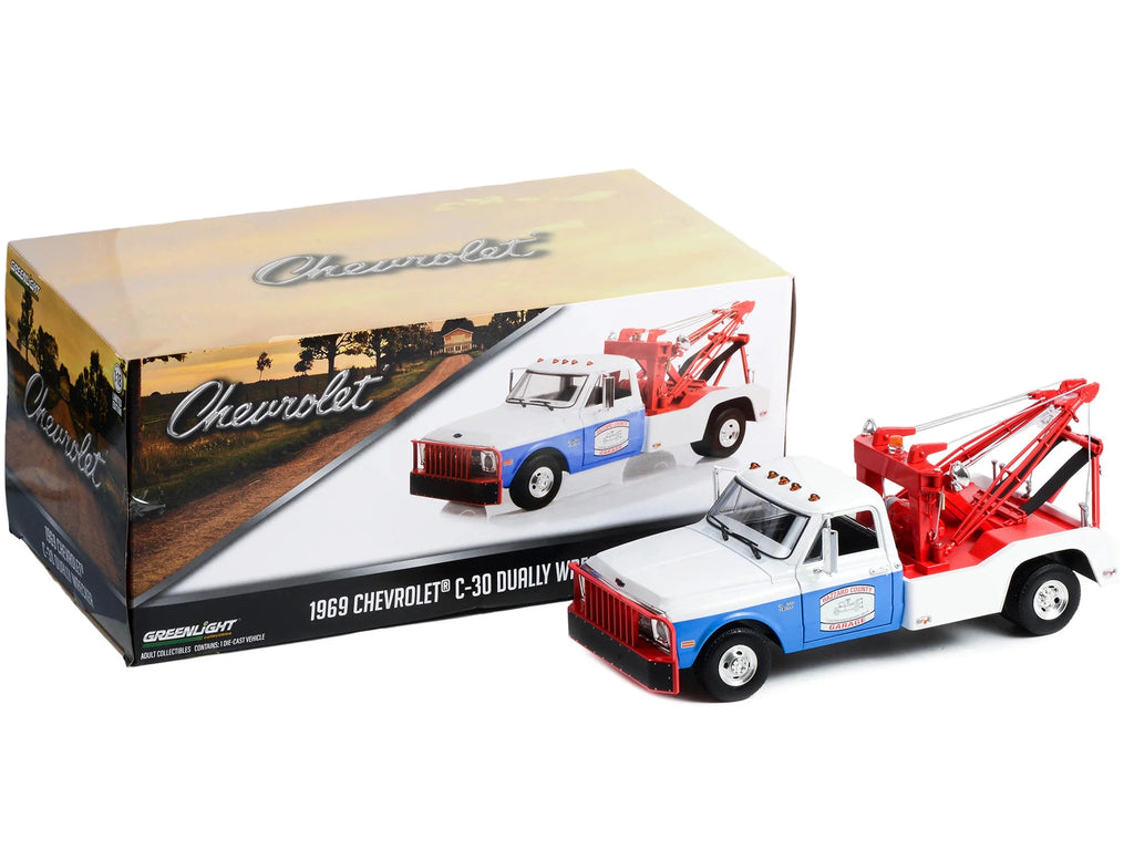 1/18 1969 Chevrolet C-30 Dually Wrecker Tow Truck P1858