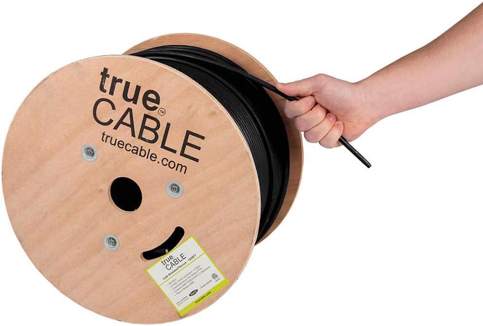 1000ft White 23AWG Solid Bare Copper Bulk Ethernet Cable X36892