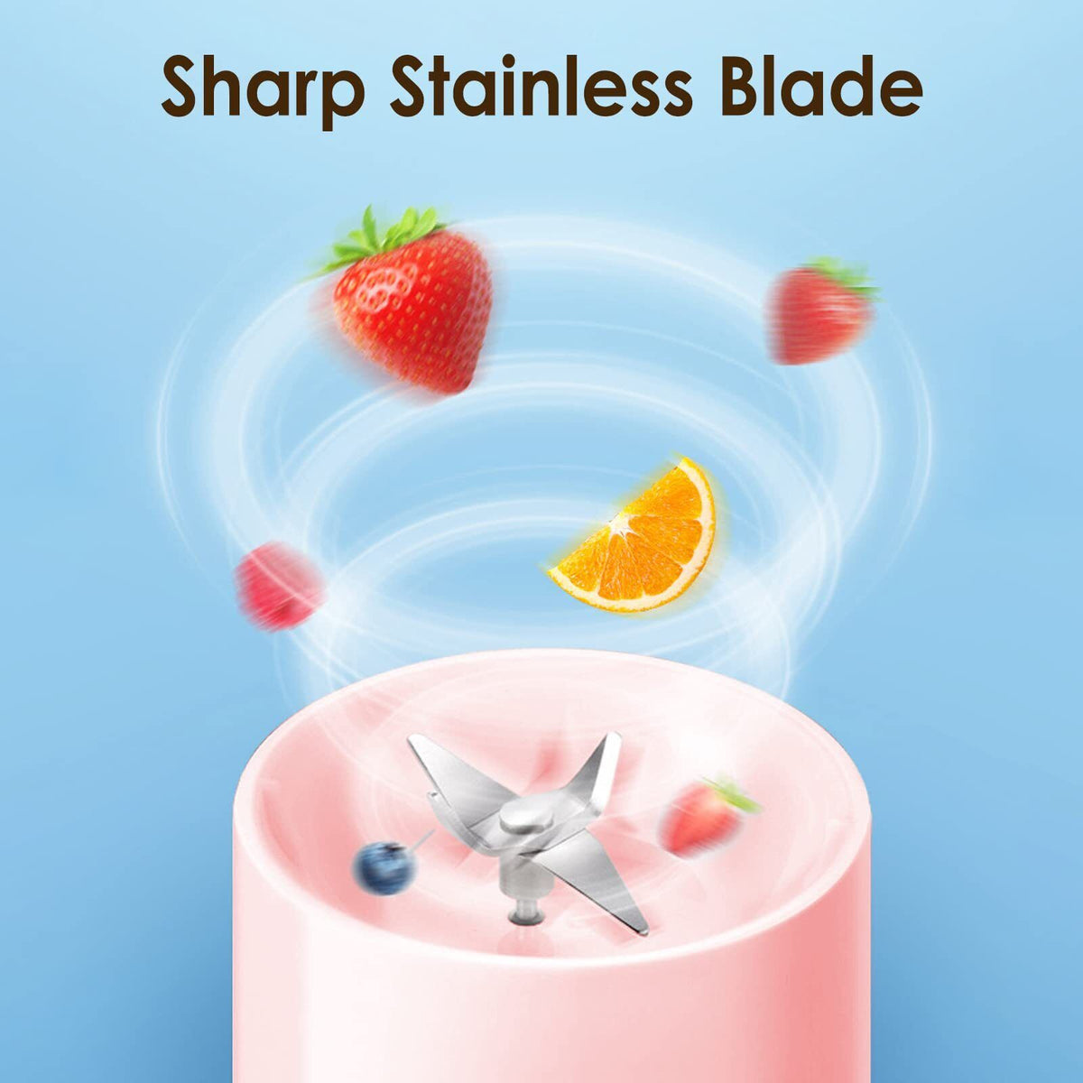 USB Rechargeable Portable Mini Juicer Cup Blender A36607
