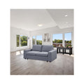 Light Gray Linen Loveseat W630958