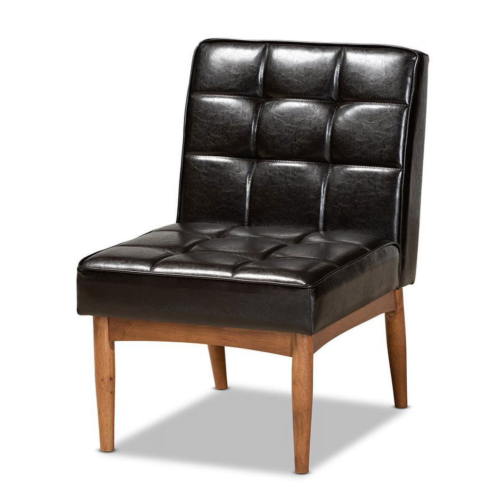 Brown Finished Wood Dining Chair L2316