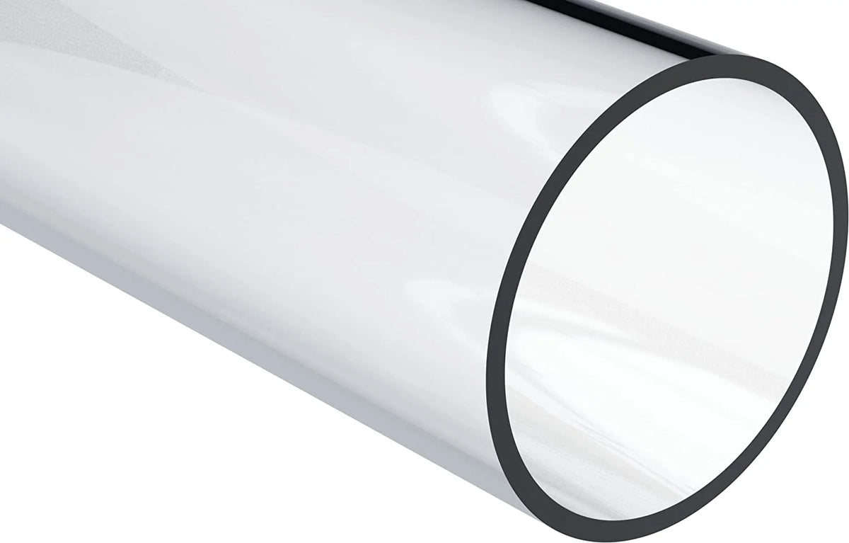Clear Lexan Polycarbonate Rigid Round Tube, 2-3/4" ID x 3" OD x 72" L L8066