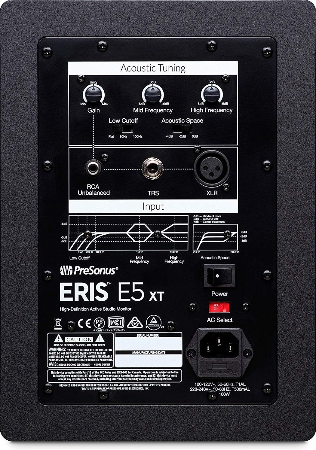 Recording Audio Interface with Studio Monitors and 1/4 Cables F942