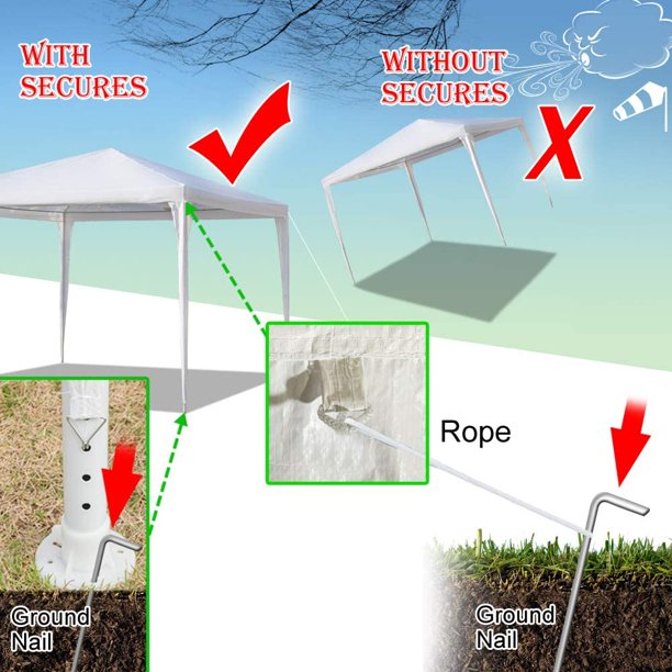 Patio Tent with 4 Removable Side Walls Y3256