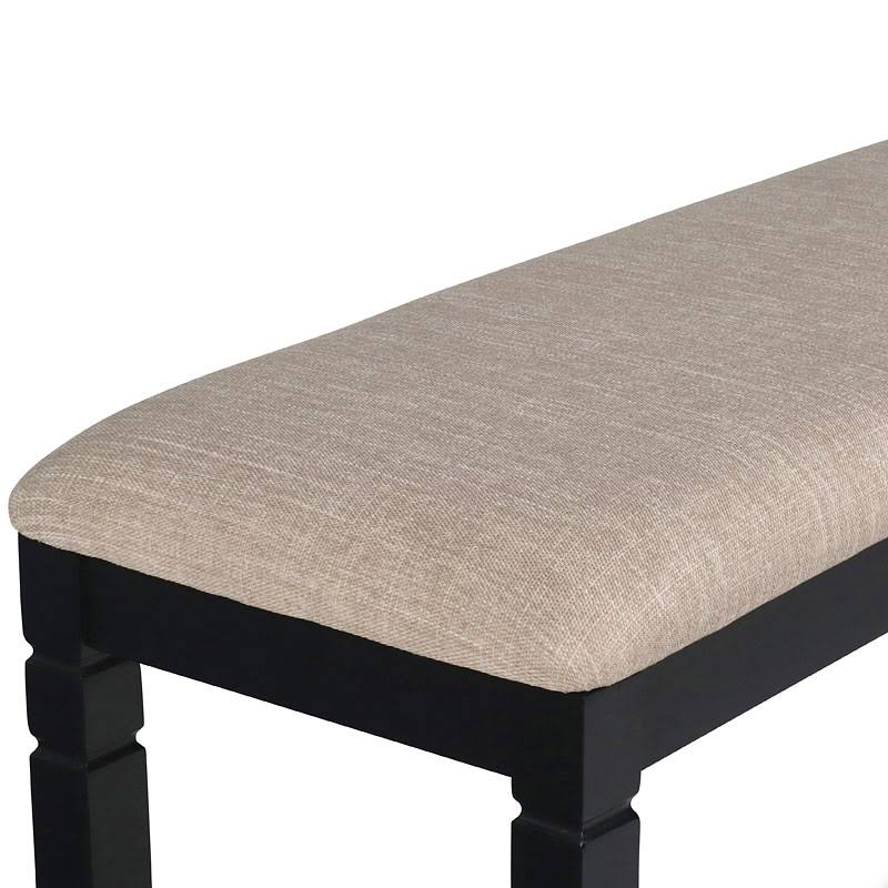 Black Counter Backless Bench T683