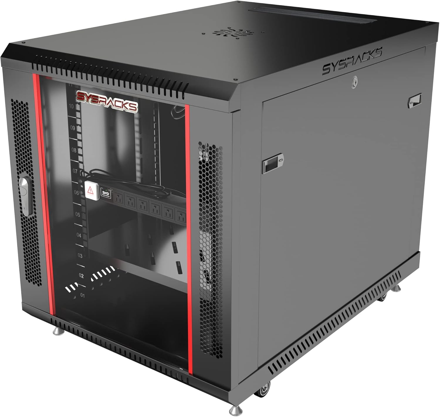 12 U 35 Inch Deep Locking Server Rack Cabinet S1122