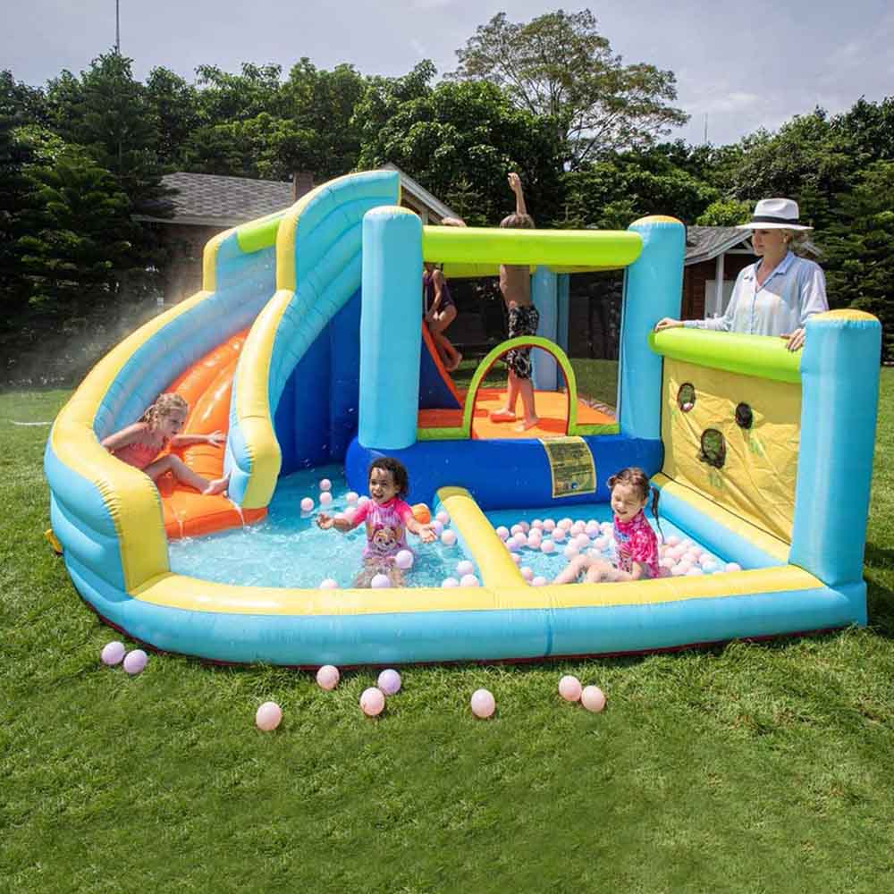 Inflatable Bounce House with Slide and Pool B469