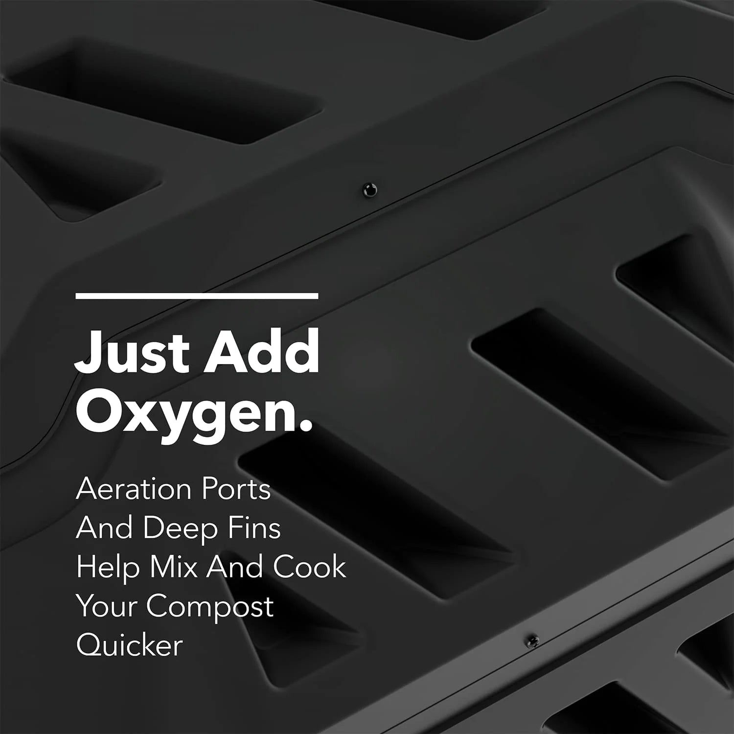Dual Chamber 42 gal Outdoor Compost Bin V768
