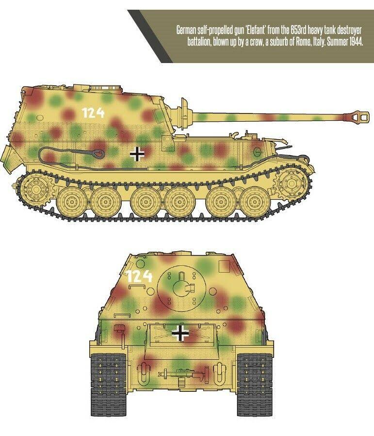 German Elefant Sd.Kfz.184 Tank Plastic Model Kit W97111
