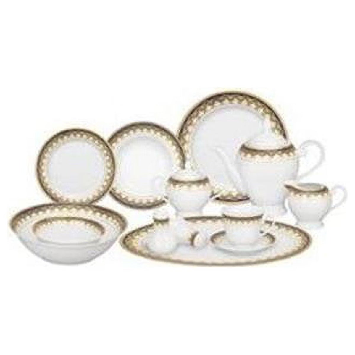 57 Piece Porcelain Dinnerware Set O265