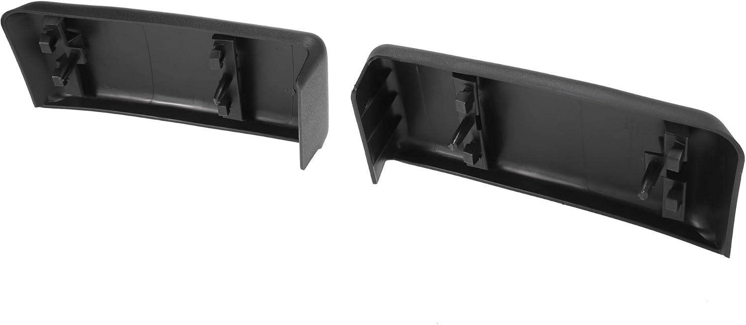 Black Plastic Car Front Bumper Guards Pack of 2 L191