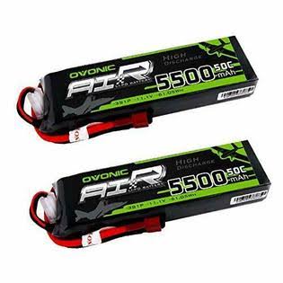 2x 5500mAh 50C 3S 11.1V Lipo Battery Deans B614
