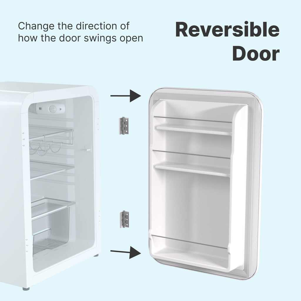 White Freestanding Mini Fridge 3.74Cu.ft. T84884