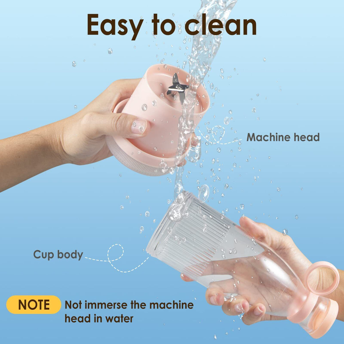 USB Rechargeable Portable Mini Juicer Cup Blender A36607